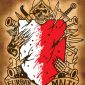 Coat of Arms skull Poster